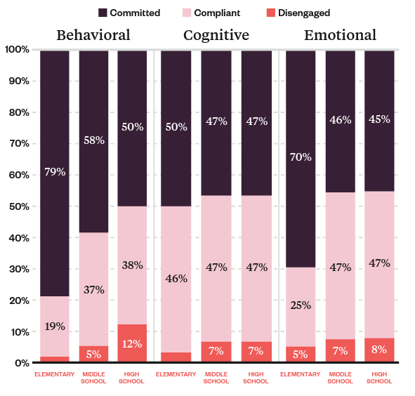 It Matters Student Engagement by Domain and Grade AY21